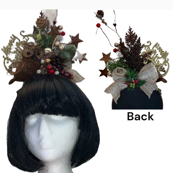 Christmas Brown Owl Adult Headband, Tacky Christmas Party, Ugly Sweater Contest